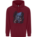 Cyberpunk Cthulhu Kraken Octopus Mens 80% Cotton Hoodie Maroon