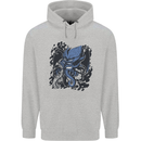 Cyberpunk Cthulhu Kraken Octopus Mens 80% Cotton Hoodie Sports Grey