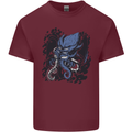 Cyberpunk Cthulhu Kraken Octopus Mens Cotton T-Shirt Tee Top Maroon