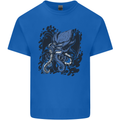 Cyberpunk Cthulhu Kraken Octopus Mens Cotton T-Shirt Tee Top Royal Blue