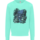 Cyberpunk Cthulhu Kraken Octopus Mens Sweatshirt Jumper Peppermint
