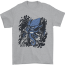 Cyberpunk Cthulhu Kraken Octopus Mens T-Shirt Cotton Gildan Sports Grey