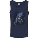 Cyberpunk Cthulhu Kraken Octopus Mens Vest Tank Top Navy Blue
