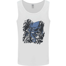 Cyberpunk Cthulhu Kraken Octopus Mens Vest Tank Top White