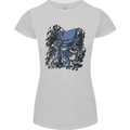 Cyberpunk Cthulhu Kraken Octopus Womens Petite Cut T-Shirt Sports Grey
