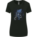 Cyberpunk Cthulhu Kraken Octopus Womens Wider Cut T-Shirt Black