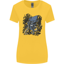 Cyberpunk Cthulhu Kraken Octopus Womens Wider Cut T-Shirt Yellow