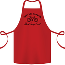 Cycling A Bike for My Wife Cyclist Funny Cotton Apron 100% Organic Red