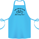 Cycling A Bike for My Wife Cyclist Funny Cotton Apron 100% Organic Turquoise