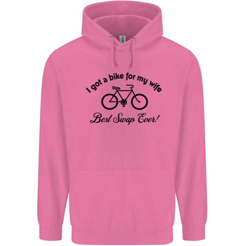 Cycling A Bike for My Wife Cyclist Funny Mens 80% Cotton Hoodie Azelea