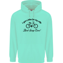 Cycling A Bike for My Wife Cyclist Funny Mens 80% Cotton Hoodie Peppermint