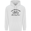 Cycling A Bike for My Wife Cyclist Funny Mens 80% Cotton Hoodie White