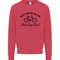Cycling A Bike for My Wife Cyclist Funny Mens Sweatshirt Jumper Heliconia