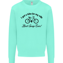 Cycling A Bike for My Wife Cyclist Funny Mens Sweatshirt Jumper Peppermint