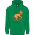 Cycling A Lion Riding a Bicycle Childrens Kids Hoodie Irish Green