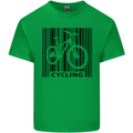 Cycling Barcode Cyclist Bicycle Kids T-Shirt Childrens Irish Green