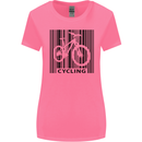 Cycling Barcode Cyclist Bicycle Womens Wider Cut T-Shirt Azalea