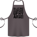 Cycling Biker Sell My Bike? Cyclist Bicycle Cotton Apron 100% Organic Dark Grey