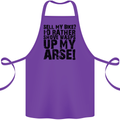 Cycling Biker Sell My Bike? Cyclist Bicycle Cotton Apron 100% Organic Purple