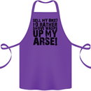 Cycling Biker Sell My Bike? Cyclist Bicycle Cotton Apron 100% Organic Purple