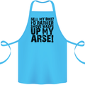 Cycling Biker Sell My Bike? Cyclist Bicycle Cotton Apron 100% Organic Turquoise