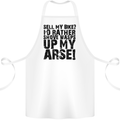 Cycling Biker Sell My Bike? Cyclist Bicycle Cotton Apron 100% Organic White