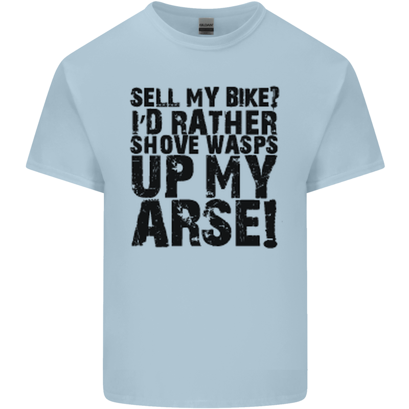 Cycling Biker Sell My Bike? Cyclist Bicycle Kids T-Shirt Childrens Light Blue