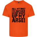 Cycling Biker Sell My Bike? Cyclist Bicycle Kids T-Shirt Childrens Orange