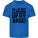 Cycling Biker Sell My Bike? Cyclist Bicycle Kids T-Shirt Childrens Royal Blue