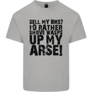 Cycling Biker Sell My Bike? Cyclist Bicycle Kids T-Shirt Childrens Sports Grey