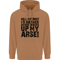 Cycling Biker Sell My Bike? Cyclist Bicycle Mens 80% Cotton Hoodie Caramel Latte