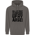 Cycling Biker Sell My Bike? Cyclist Bicycle Mens 80% Cotton Hoodie Charcoal