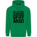 Cycling Biker Sell My Bike? Cyclist Bicycle Mens 80% Cotton Hoodie Irish Green