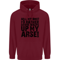 Cycling Biker Sell My Bike? Cyclist Bicycle Mens 80% Cotton Hoodie Maroon