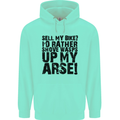Cycling Biker Sell My Bike? Cyclist Bicycle Mens 80% Cotton Hoodie Peppermint