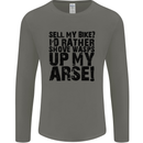 Cycling Biker Sell My Bike? Cyclist Bicycle Mens Long Sleeve T-Shirt Charcoal