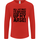 Cycling Biker Sell My Bike? Cyclist Bicycle Mens Long Sleeve T-Shirt Red