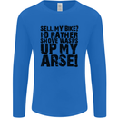 Cycling Biker Sell My Bike? Cyclist Bicycle Mens Long Sleeve T-Shirt Royal Blue