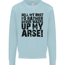 Cycling Biker Sell My Bike? Cyclist Bicycle Mens Sweatshirt Jumper Light Blue