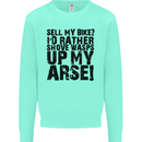 Cycling Biker Sell My Bike? Cyclist Bicycle Mens Sweatshirt Jumper Peppermint