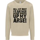 Cycling Biker Sell My Bike? Cyclist Bicycle Mens Sweatshirt Jumper Sand