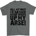 Cycling Biker Sell My Bike? Cyclist Bicycle Mens T-Shirt Cotton Gildan Charcoal