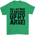 Cycling Biker Sell My Bike? Cyclist Bicycle Mens T-Shirt Cotton Gildan Irish Green
