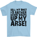 Cycling Biker Sell My Bike? Cyclist Bicycle Mens T-Shirt Cotton Gildan Light Blue