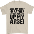 Cycling Biker Sell My Bike? Cyclist Bicycle Mens T-Shirt Cotton Gildan Sand