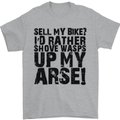 Cycling Biker Sell My Bike? Cyclist Bicycle Mens T-Shirt Cotton Gildan Sports Grey