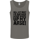 Cycling Biker Sell My Bike? Cyclist Bicycle Mens Vest Tank Top Charcoal