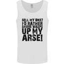 Cycling Biker Sell My Bike? Cyclist Bicycle Mens Vest Tank Top White
