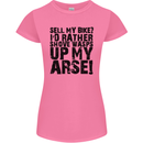 Cycling Biker Sell My Bike? Cyclist Bicycle Womens Petite Cut T-Shirt Azalea