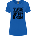 Cycling Biker Sell My Bike? Cyclist Bicycle Womens Wider Cut T-Shirt Royal Blue